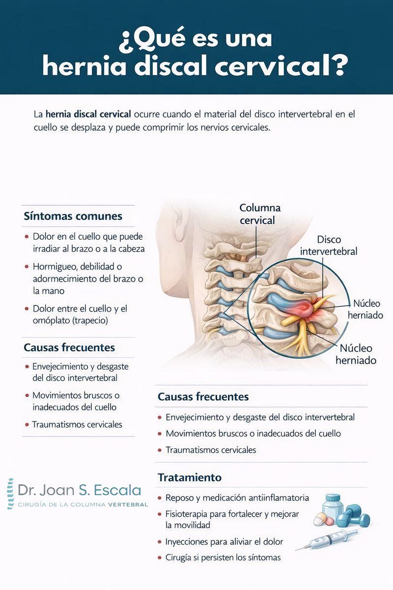 Cirugía de columna hernia discal cervical