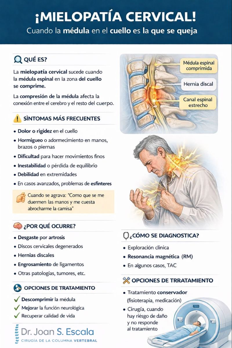 Cirugía de columna mielopatia cervical