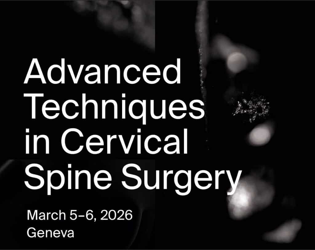 El Dr. Joan Escala formará parte del faculty internacional en “Advanced Techniques in Cervical Spine Surgery” (Ginebra, marzo 2026) imagenf1