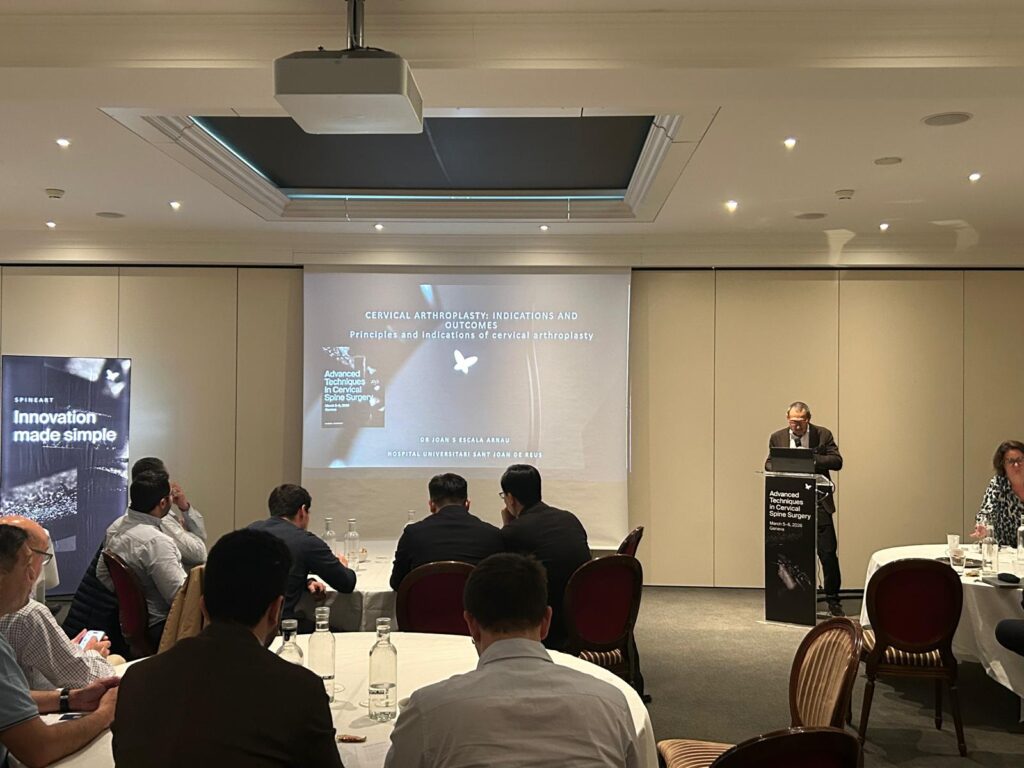 Éxito rotundo en el curso internacional "Advanced Techniques in Cervical Spine Surgery" en Ginebra whatsapp image 2026 03 31 at 13.52d.03