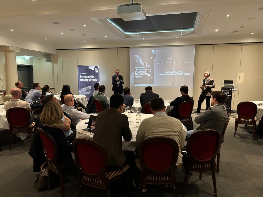 Éxito rotundo en el curso internacional "Advanced Techniques in Cervical Spine Surgery" en Ginebra whatsapp image 2026 03 31 at 13.s52.02